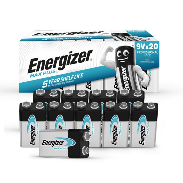 Energizer Max Plus Alkaline 9V Pk 20