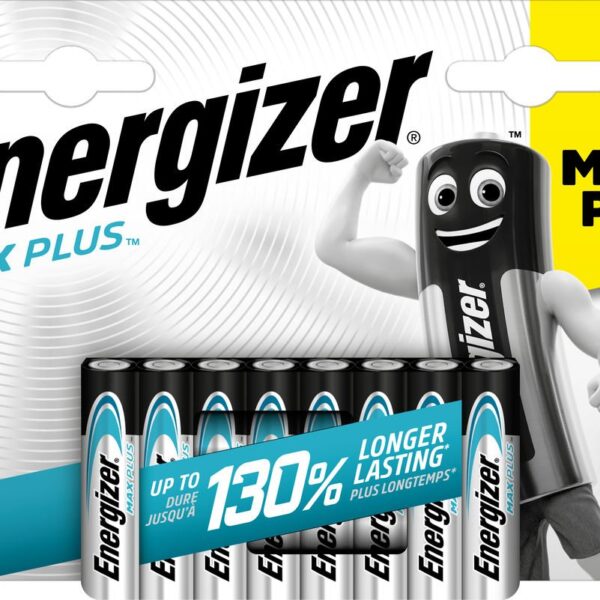 Energizer Max Plus AAA Alkaline Batteries (Pack 8) - E301322502