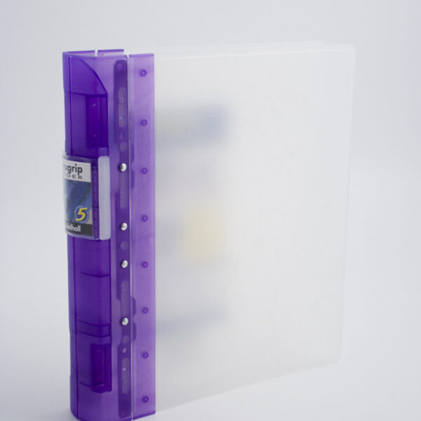Guildhall GLX Ergogrip Ring Binder Polypropylene 8 Prongs Making 4 x 55mm Rings A4 Lilac (Pack 2) - 4544Z