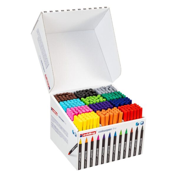 edding Colour Pen Fine Assorted Colours Classpack (Pack 288) - 4-51912