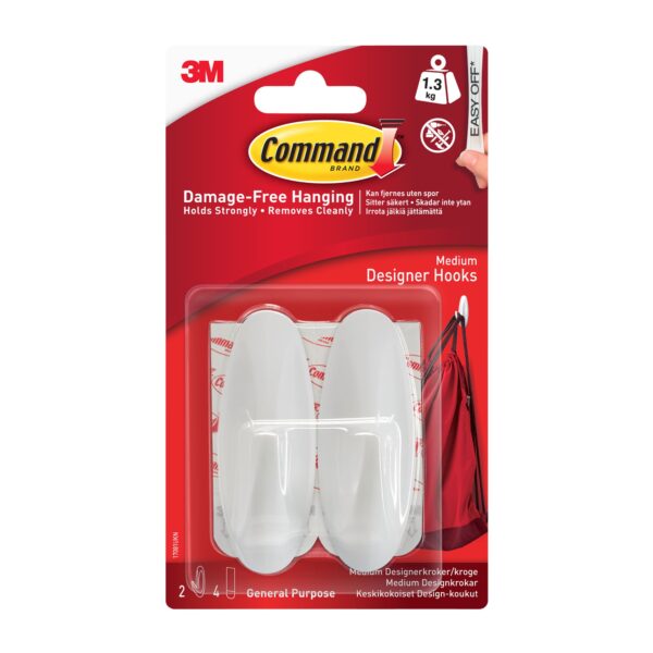 Command Medium Designer Hook 17081, Whit