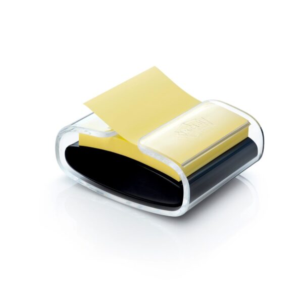 Post-it Z-Notes PRO Dispenser Black Plus 1 Pad Super Sticky Z-Notes 76 mm x 76 mm Canary Yellow 7100039516