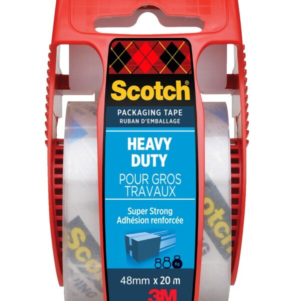 Scotch Heavy Duty Packaging Tape, Transp