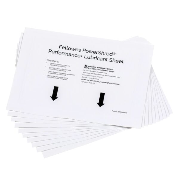 Powershred Performance+ Lubricant Sheets