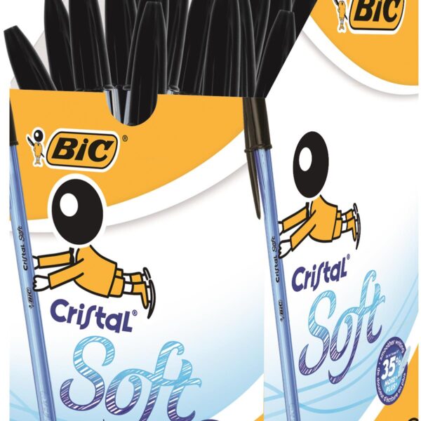 BIC Cristal Soft Ball Pen Black Medium