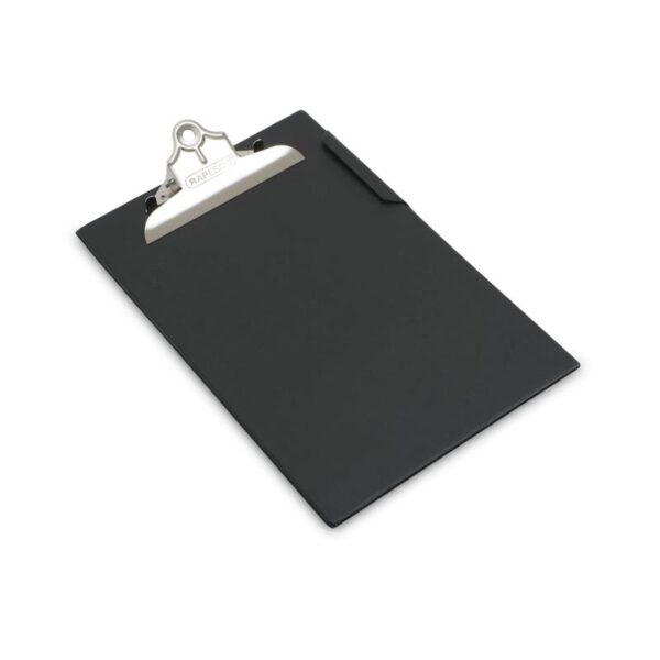 Rapesco Clipboard PVC-finish Heavy-duty A4/Foolscap Black - CD1000B2
