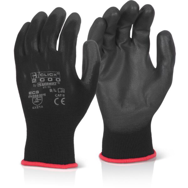 PU COATED GLOVE BLACK XL