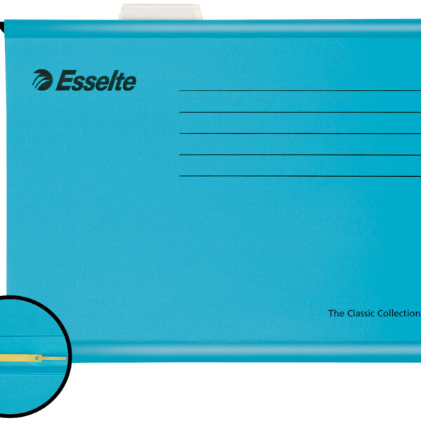 Esselte Pendaflex A4 Reinforced Suspension File Card V Base Blue (Pack 10) 93130 DD