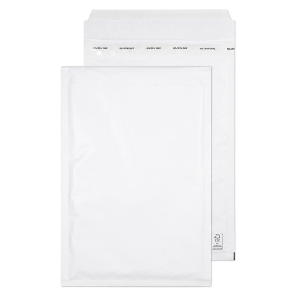 Blake Packaging Envelopes White Pocket Peel and Seal Bubble Padded 90gsm 340x220mm (Pack 100) - F/3
