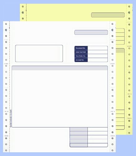 Sage Compatible 2 Part Continuous Invoice White/Yellow (Pack 1000) SE02