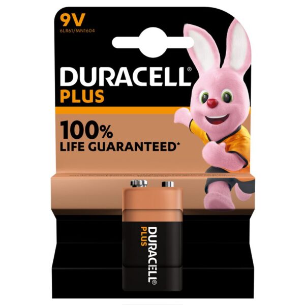 Duracell 9V Battery Single Pack 9VDUR+