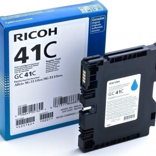 Ricoh SG2100 Cyan Gel Ink Hi Yld GC41C