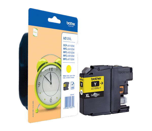 OEM Brother LC125XLY Ink Cartridge Yello