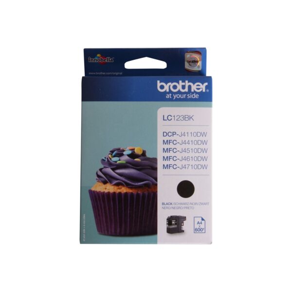 Brother LC123BK Ink Cartridge Black 600
