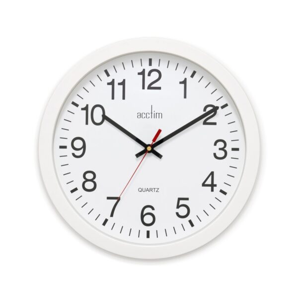 Acctim Controller Wall Clock Silent Sweep 355mm White 93/704