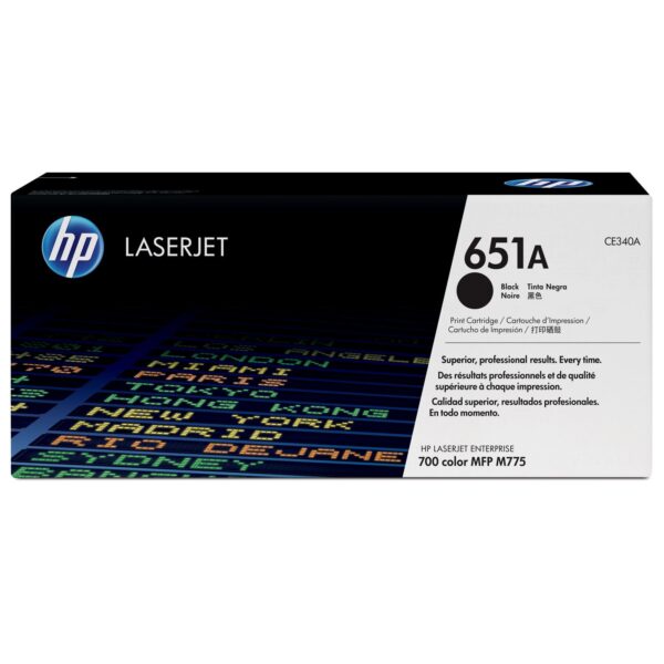 HP CE340A (651A) Black Toner