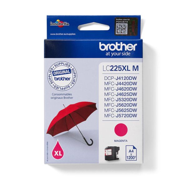 Brother LC225XLM Magenta Orig Hi Cap Ink