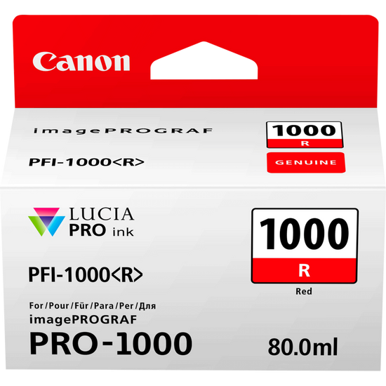 Canon 0554C001 PFI-1000R ink cart RED