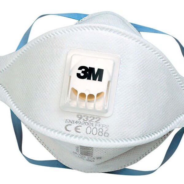3M Aura Flat-Fold Particulate Respirator FFP2V 9322+ (Pack 10) - 3M9322PLUS
