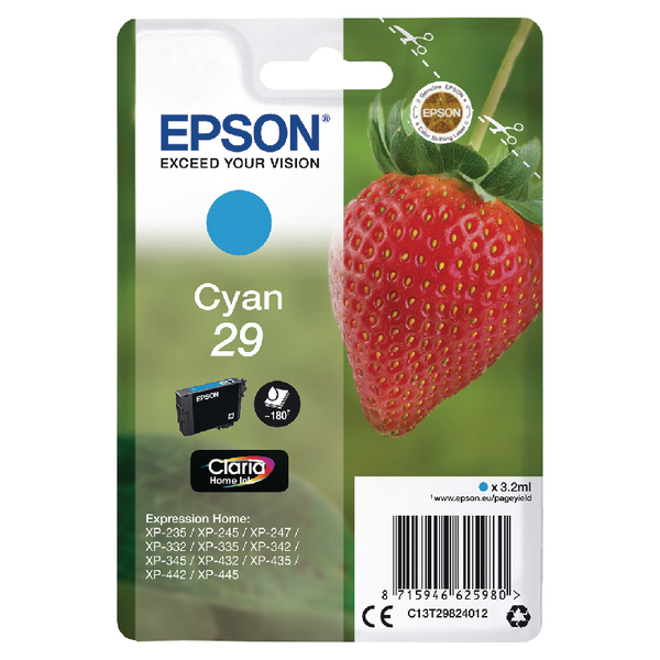 Epson C13T29824012 CYAN 29 CLARIA HOME I