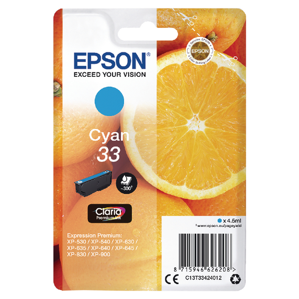 OEM Epson C13T33424012 (33) Ink Cartridg