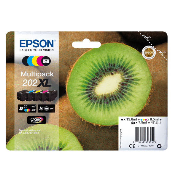 Epson 202XL T02G74010 Orig Hi Cap M/Pack
