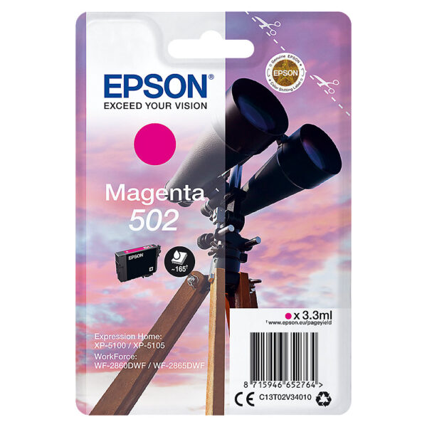 OEM Epson C13T02V34010 (502) Ink Cartrid