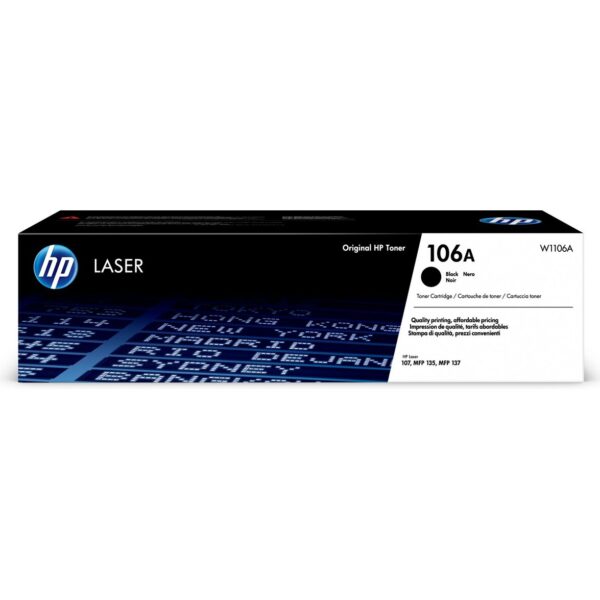 HP W1106A (106A) Black Toner 1000 pages