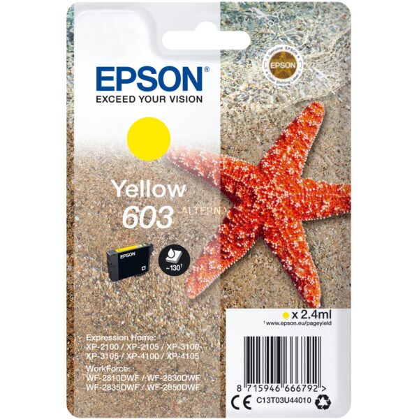 Epson C13T03U44010 (603) Ink Cartridge Y