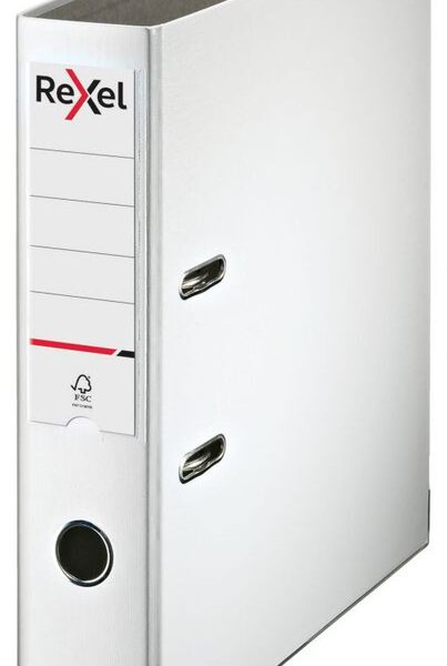 Rexel Lever Arch File Polypropylene ECO A4 75mm White 2115717