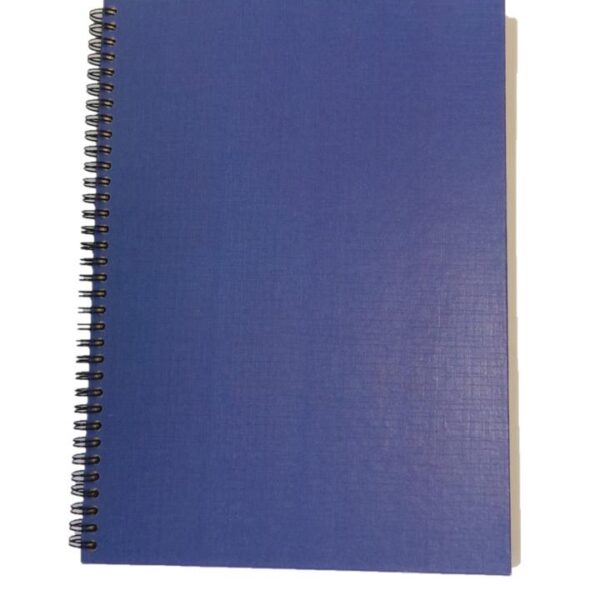 ValueX A4 Wirebound Hard Cover Notebook Ruled 160 Pages Blue