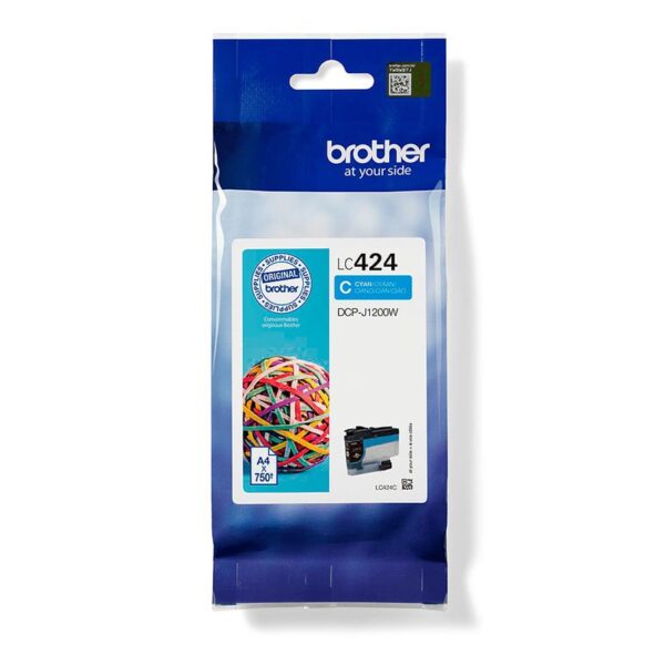Brother LC424C Ink Cartridge Cyan 750 Pa