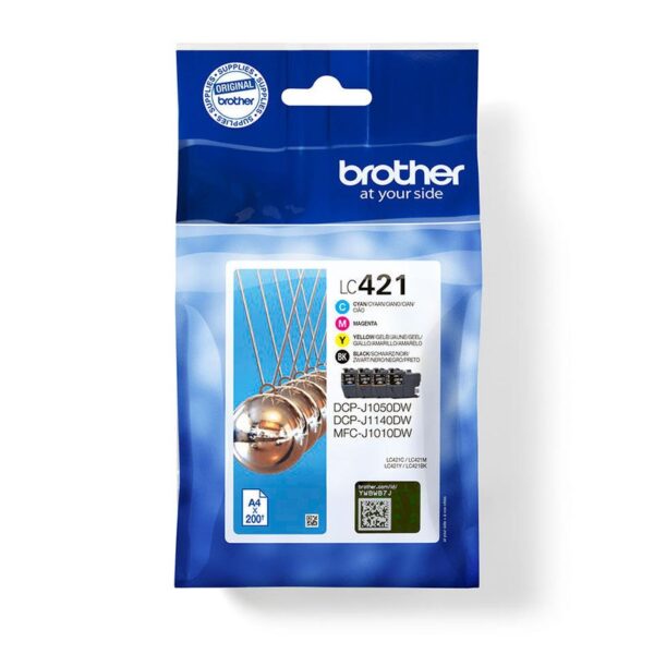 Brother LC421VAL BK/C/M/Y Orig M/Pack