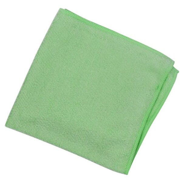 ValueX Microfibre Cloth 38 x 38cm Green (Pack 10) 0707026