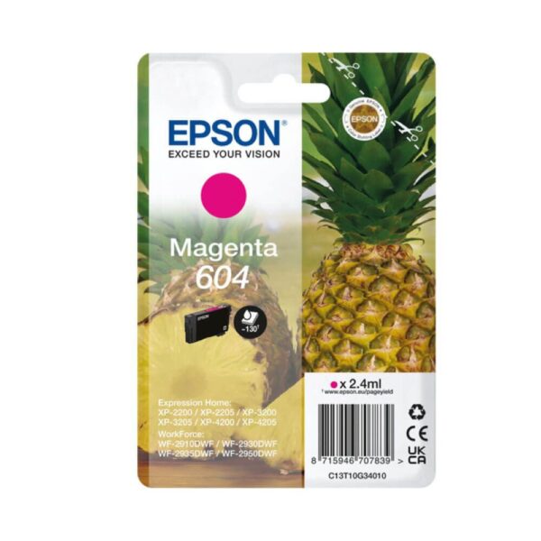Epson 604 T10G34010 Magenta Orig Ink