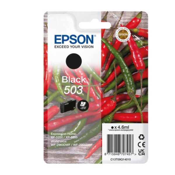 Epson C13T09Q14010 503 Ink Cartridge Bla