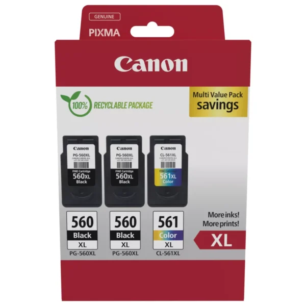 Canon PG-560XL x 2/CL-561XL Orig Ink