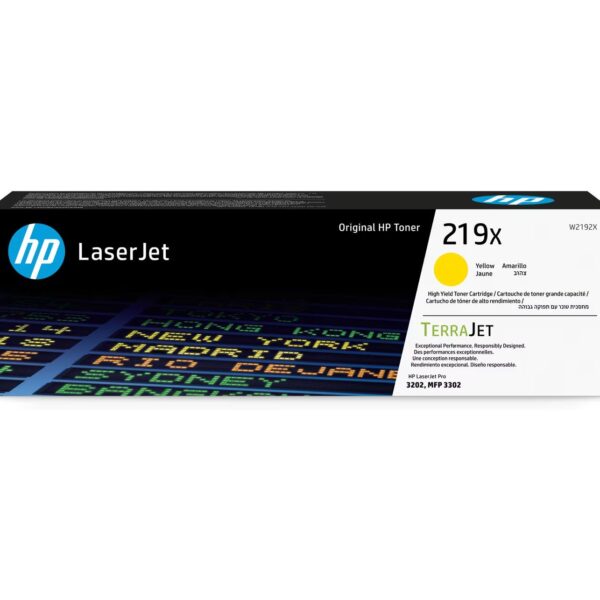 OEM HP W2192X/219X Yellow Toner
