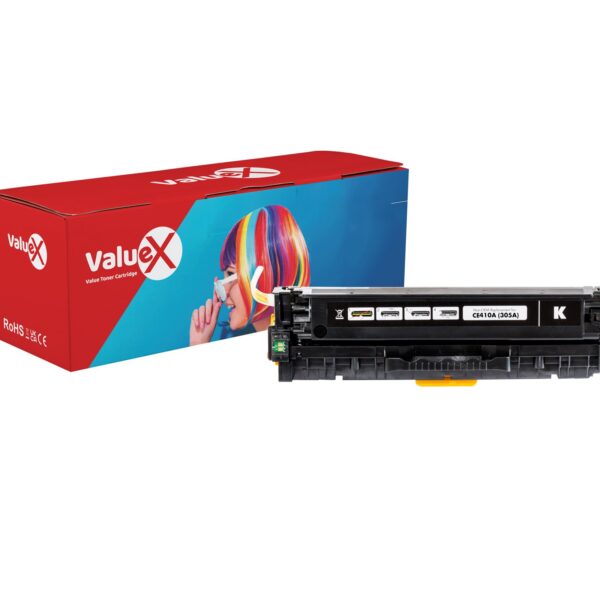 ValueX HP 305A Black Standard Capacity Remanufactured Toner Cartridge 2.2k pages - CE410A