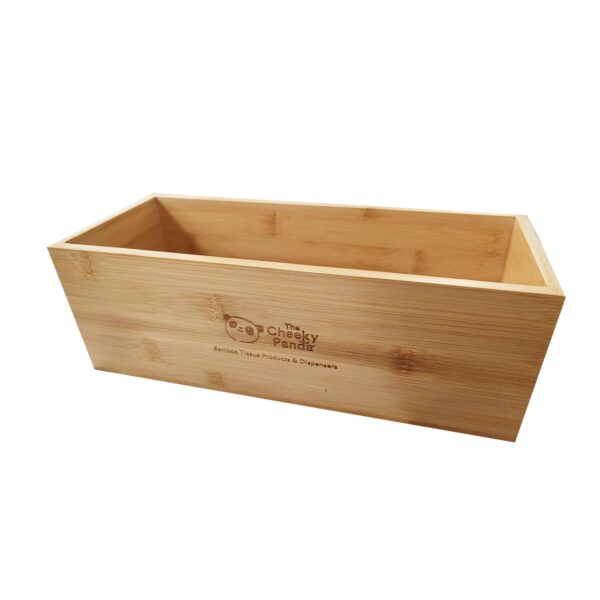 Cheeky Panda Multi Purpose Counter Mounted Bamboo Tray or Dispenser - BAMBOO-TRAY