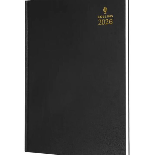 Collins 40 Desk Diary A4 Week to View 2026 Black - 822179
