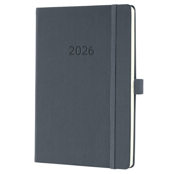 Sigel Conceptum Diary 2026A5 Week To View Dark Grey - C2666