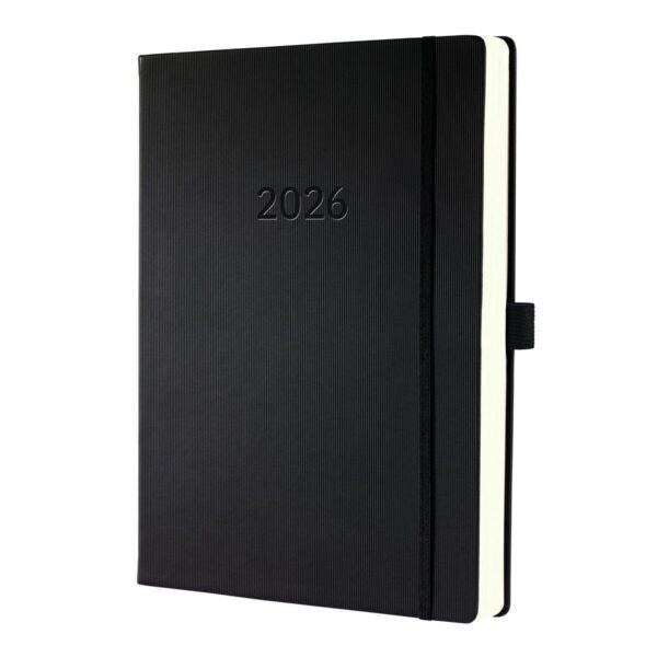 Sigel Conceptum Appointment Diary 2026 A4+ Day Per Page Vertical Black - C2604