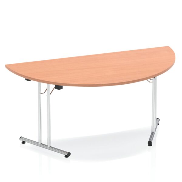 Dynamic Impulse 1600mm Folding Semi circle Table Beech Top I000694 DD