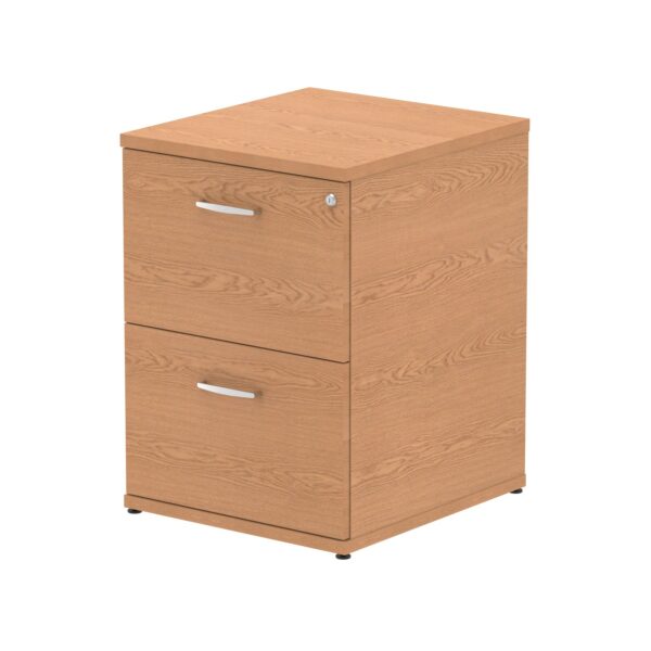 Impulse 2 Drawer Filing Cabinet Oak I000780 DD