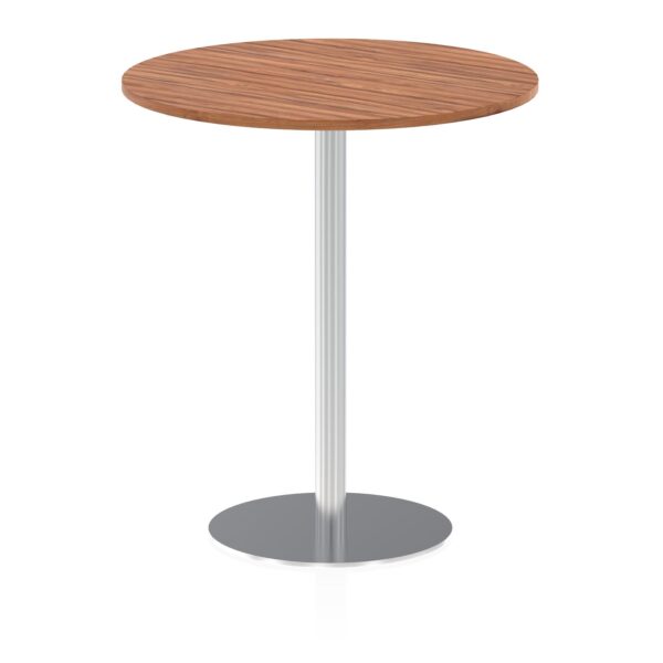 Dynamic Italia 1000mm Poseur Round Table Walnut Top 1145mm High Leg ITL0149 DD