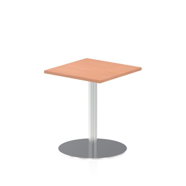 Dynamic Italia 600mm Poseur Square Table Beech Top 725mm High Leg ITL0214 DD
