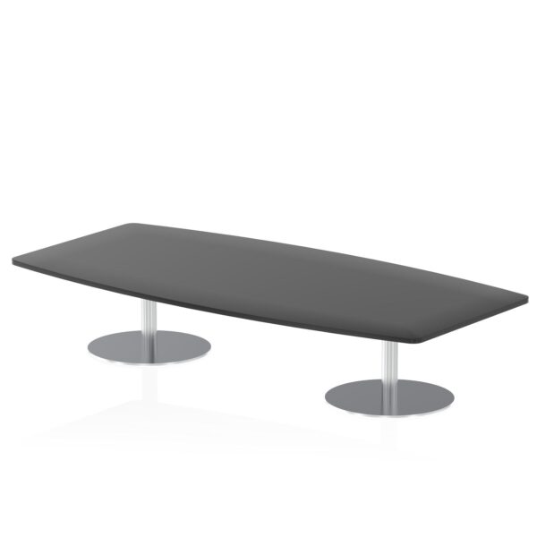 Dynamic Italia 2400mm Poseur High Gloss Table Black Top 475mm High Leg ITL0322 DD