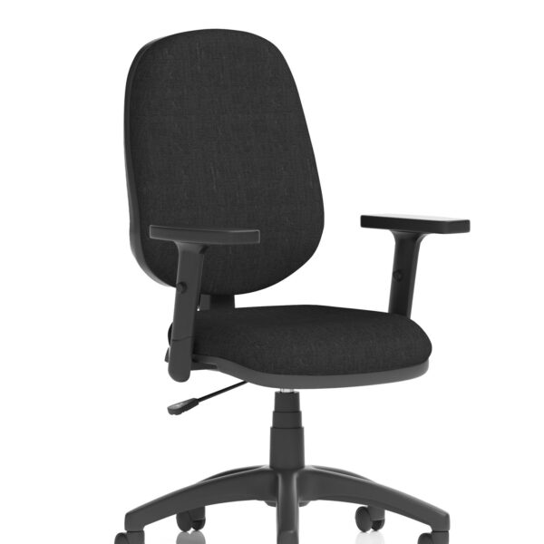 Eclipse Plus I Black Chair With Adjustable Arms KC0018 DD