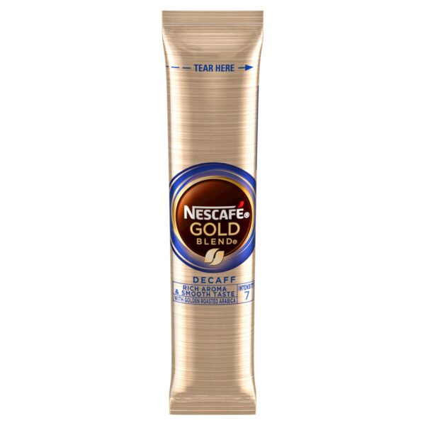 Nescafe Gold Blend Decaffeinated Instant Coffee Sticks (Pack 200) - 12439749